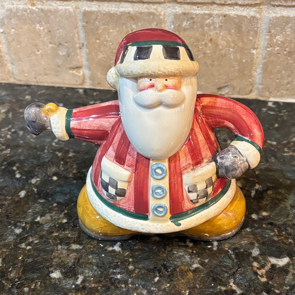 Vintage Short & Stout Santa Debbie Mumm Teapot by Sakura!